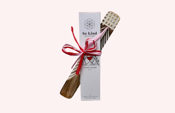 Rose Incense & Wooden Holder Bundle